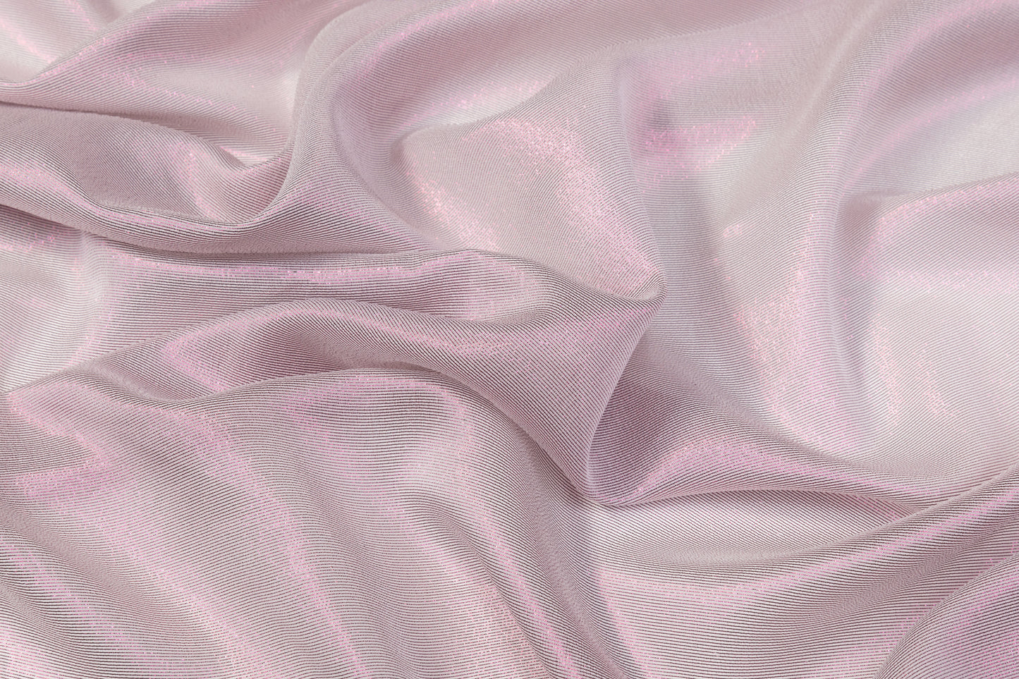 Italian Silk Chiffon Lamé - Light Fuchsia