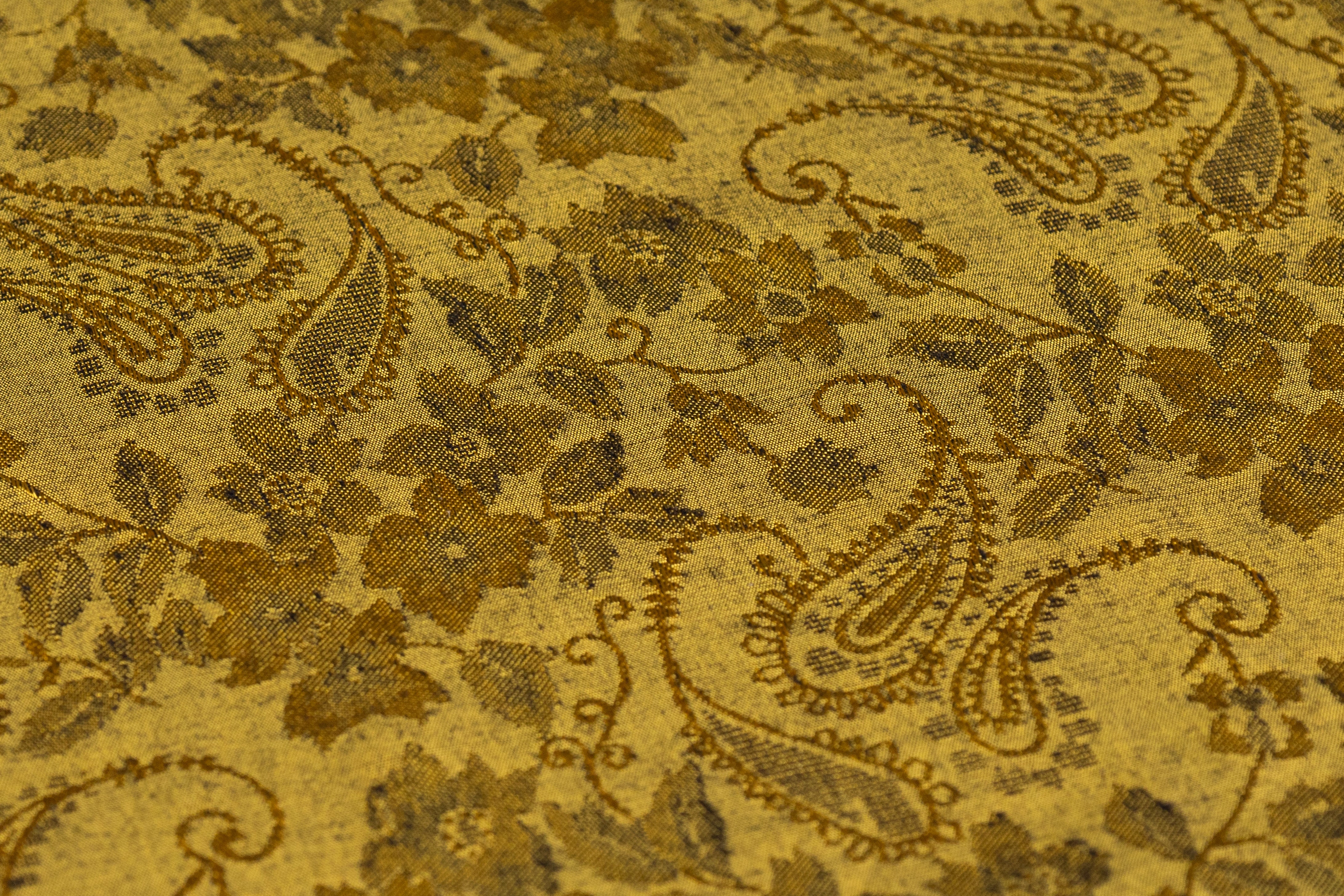 Paisley Italian Viscose Jacquard - Antique Gold