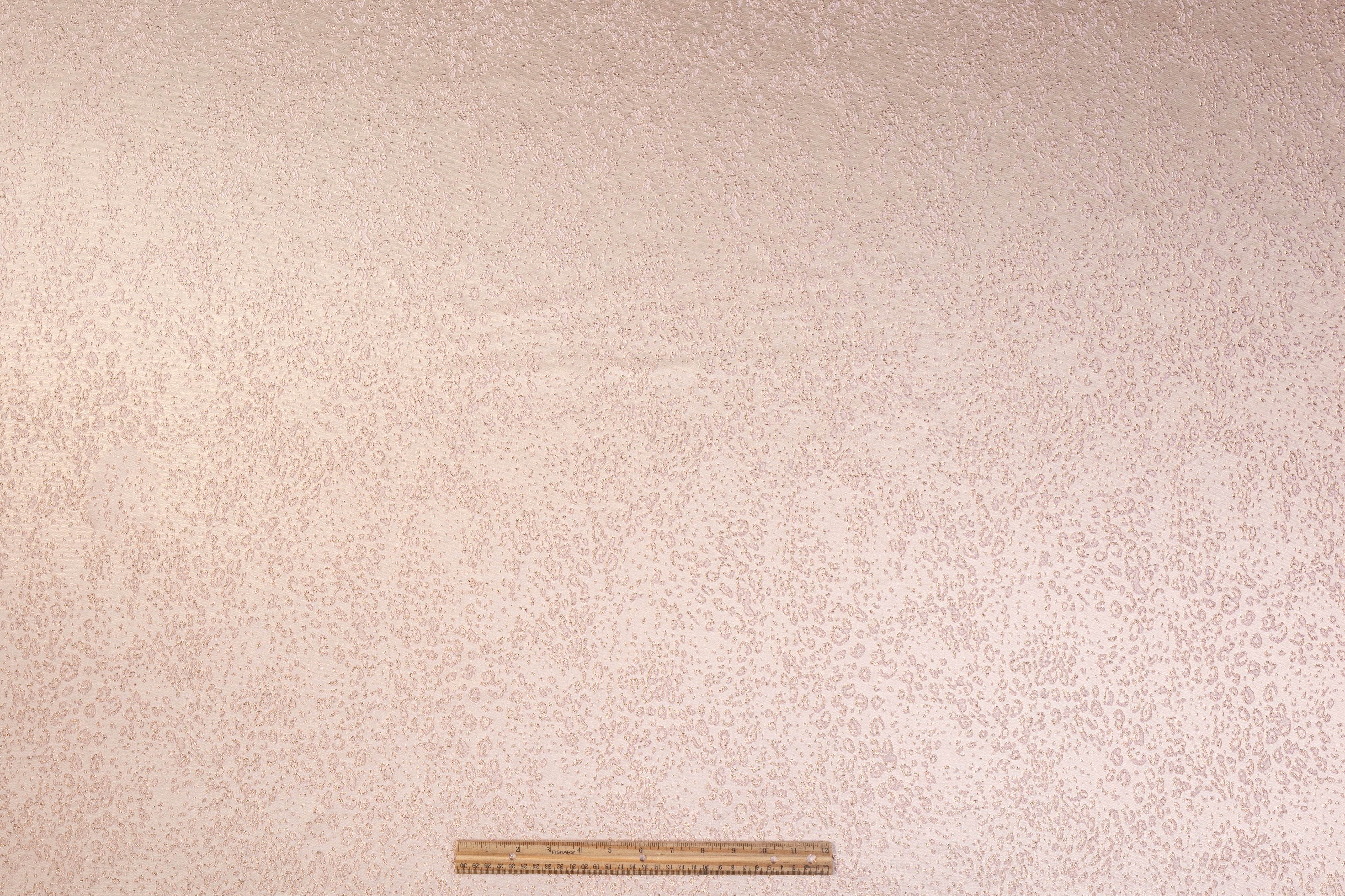 Cheetah Metallic Brocade - Blush