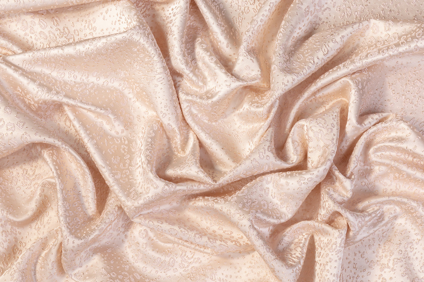 Cheetah Metallic Brocade - Blush