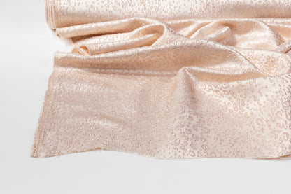 Cheetah Metallic Brocade - Blush