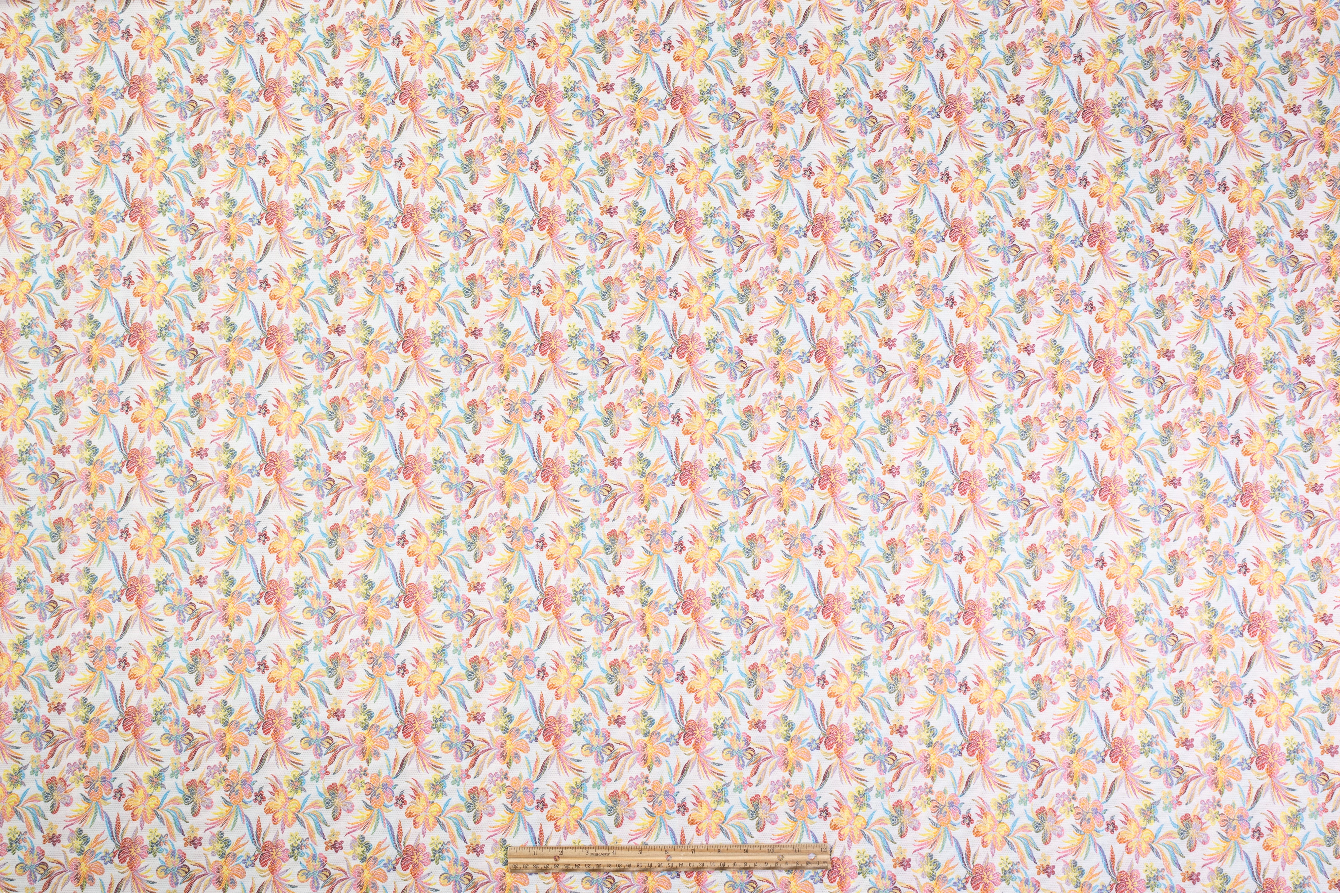 Floral Italian Stretch Brocade - Multicolor