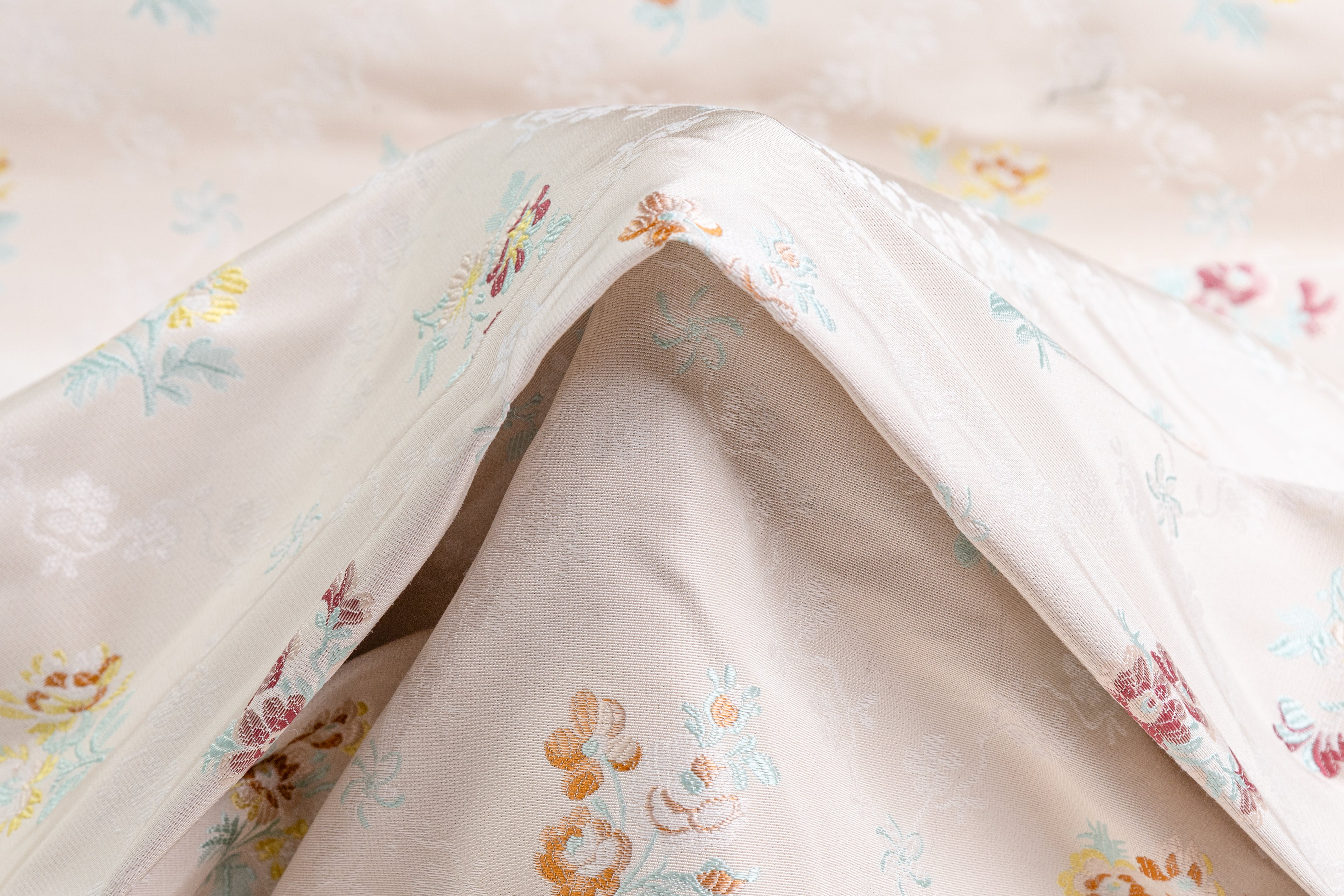 Italian Silk Blend Brocade - Multicolor