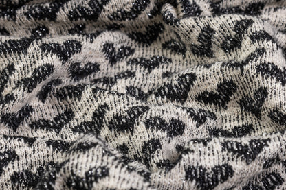 Valentino - Metallic Hearts Cotton Knit - Black / Off White / Silver