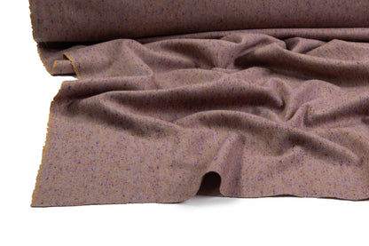 Italian Speckled Wool Coating - Beige / Mauve