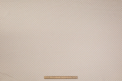Geometric Poly Cotton Brocade - Beige