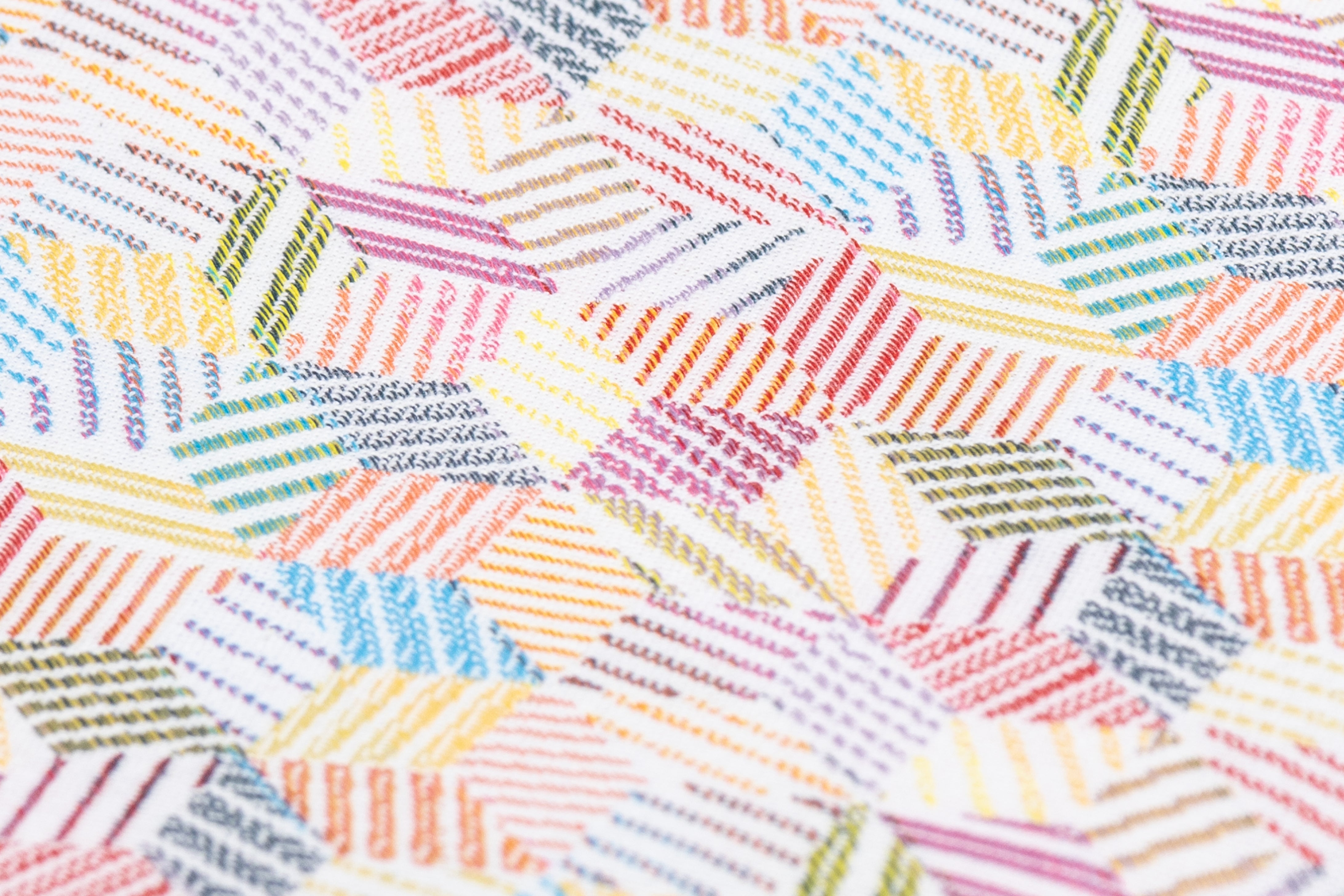 Geometric Italian Stretch Brocade - Multicolor