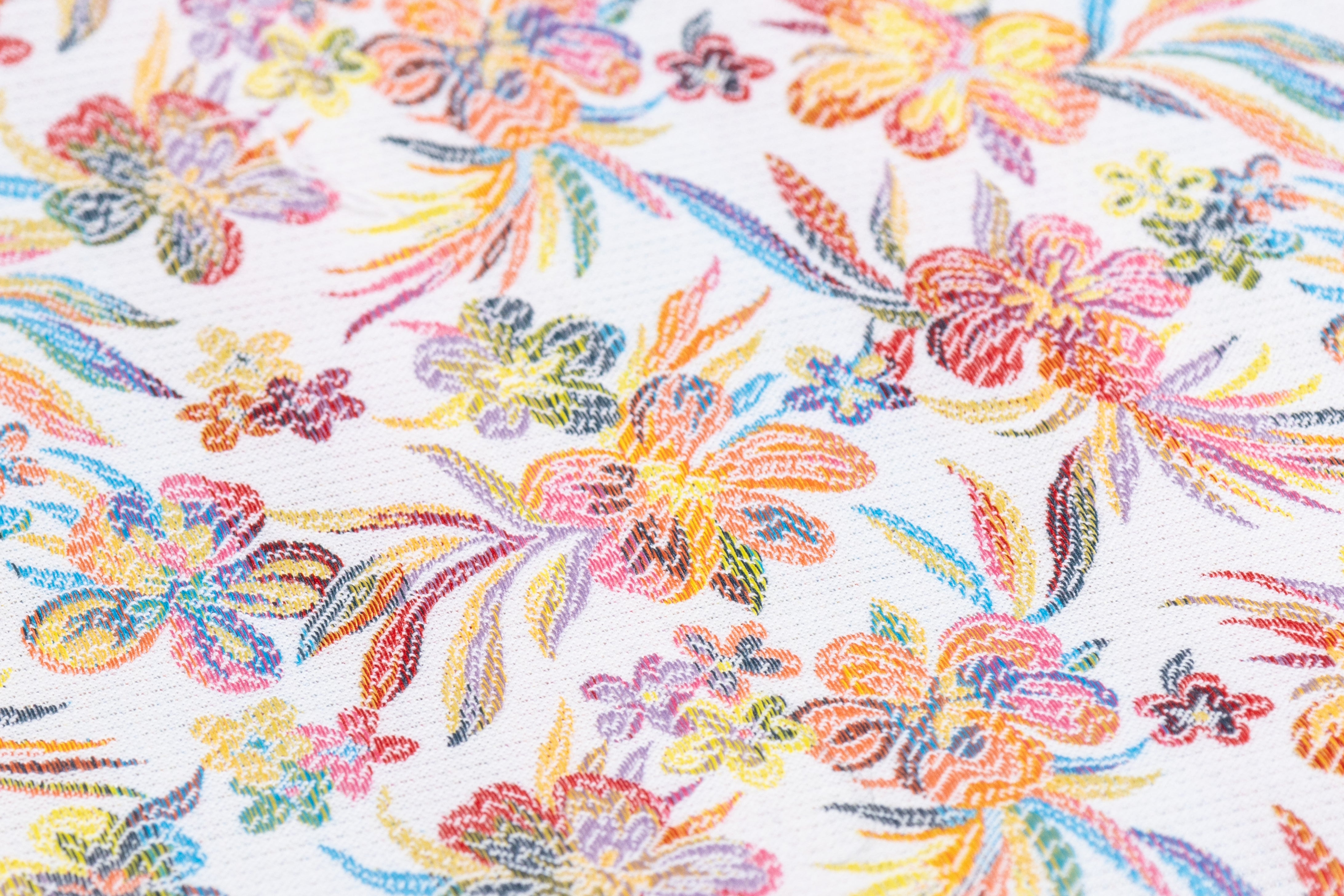 Floral Italian Stretch Brocade - Multicolor