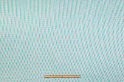 Dotted Brocade - Turquoise Blue