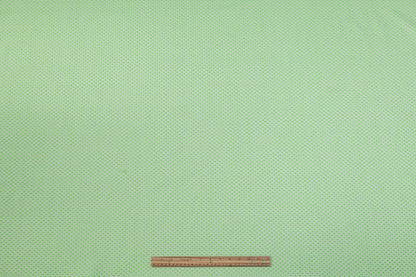 Dotted Brocade - Green / White