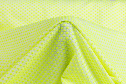 Dotted Brocade - Highlighter Yellow