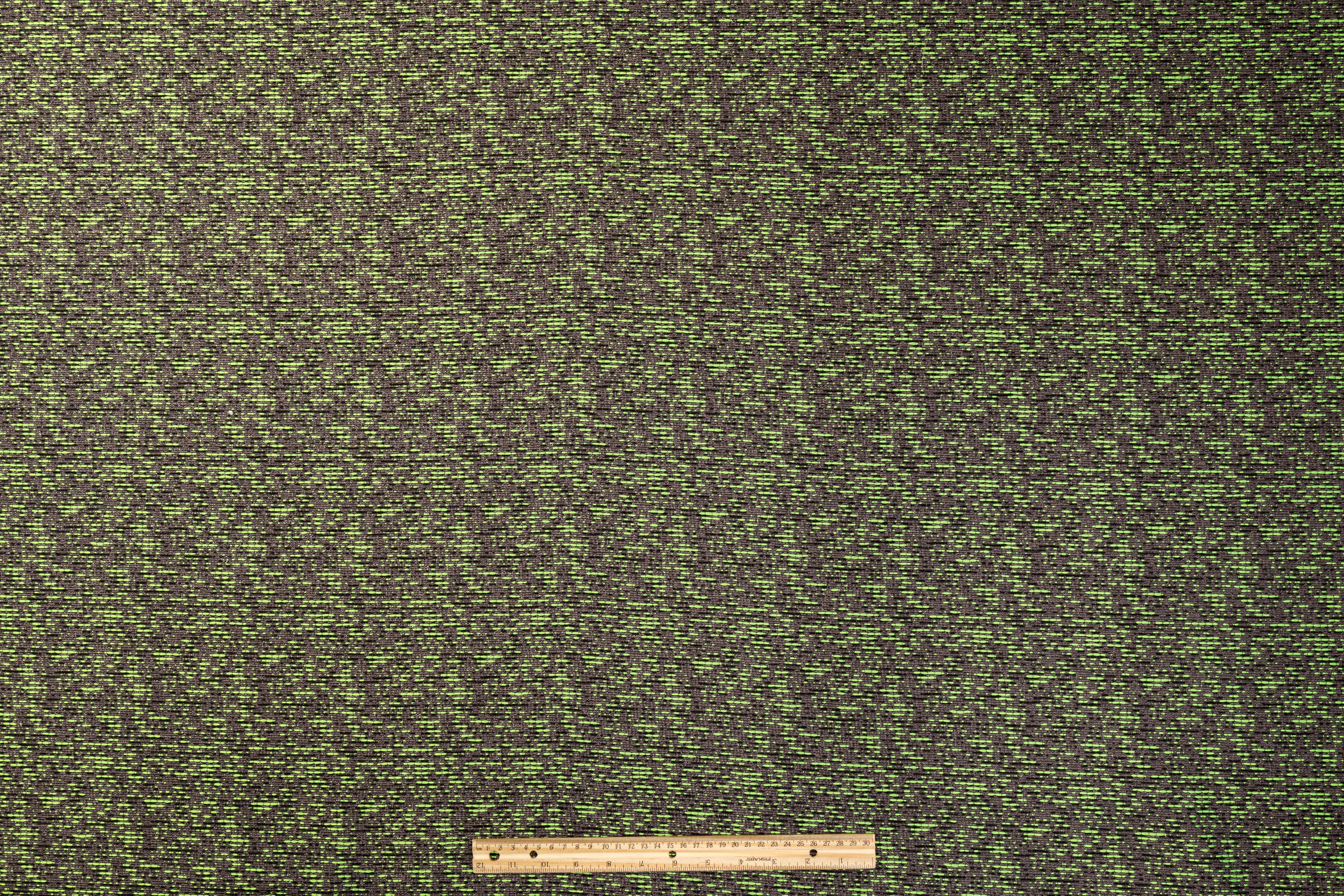 Metallic Brocade - Green and Gray