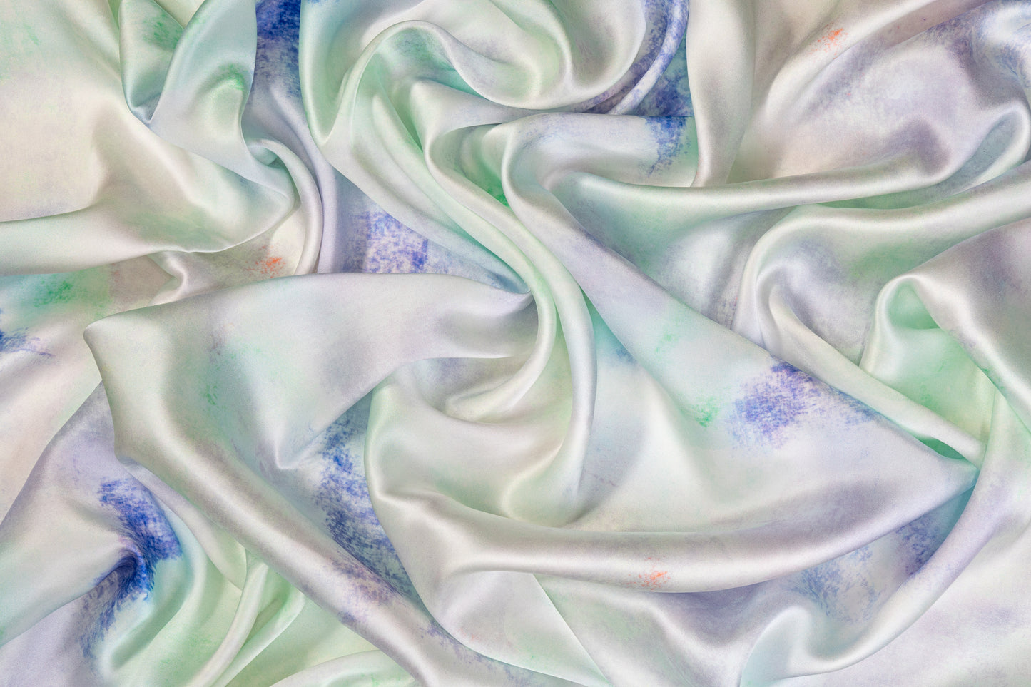 Tie-Dye Italian Silk Charmeuse - Multicolor