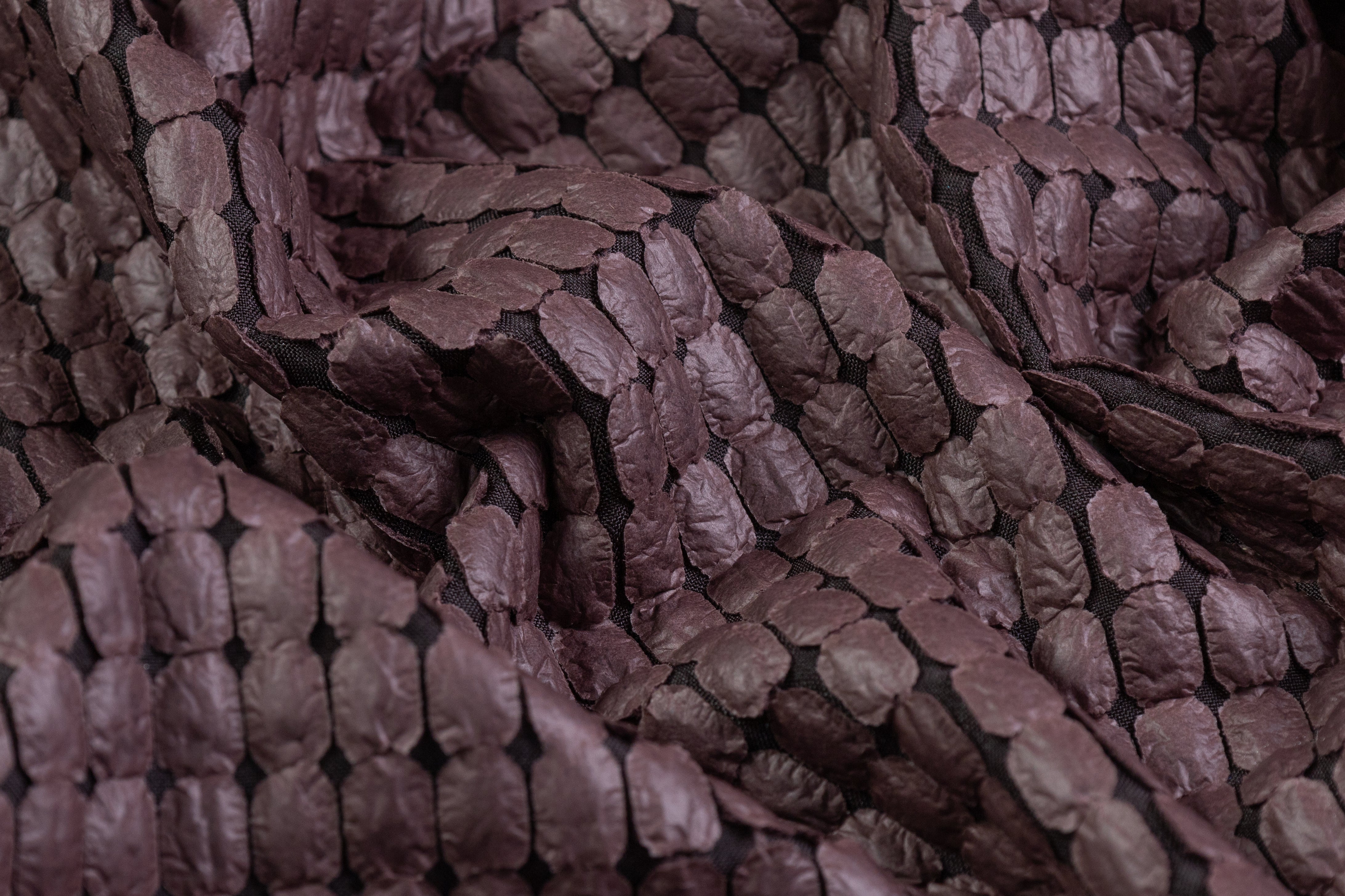 Italian Faux Leather - Muted Plum