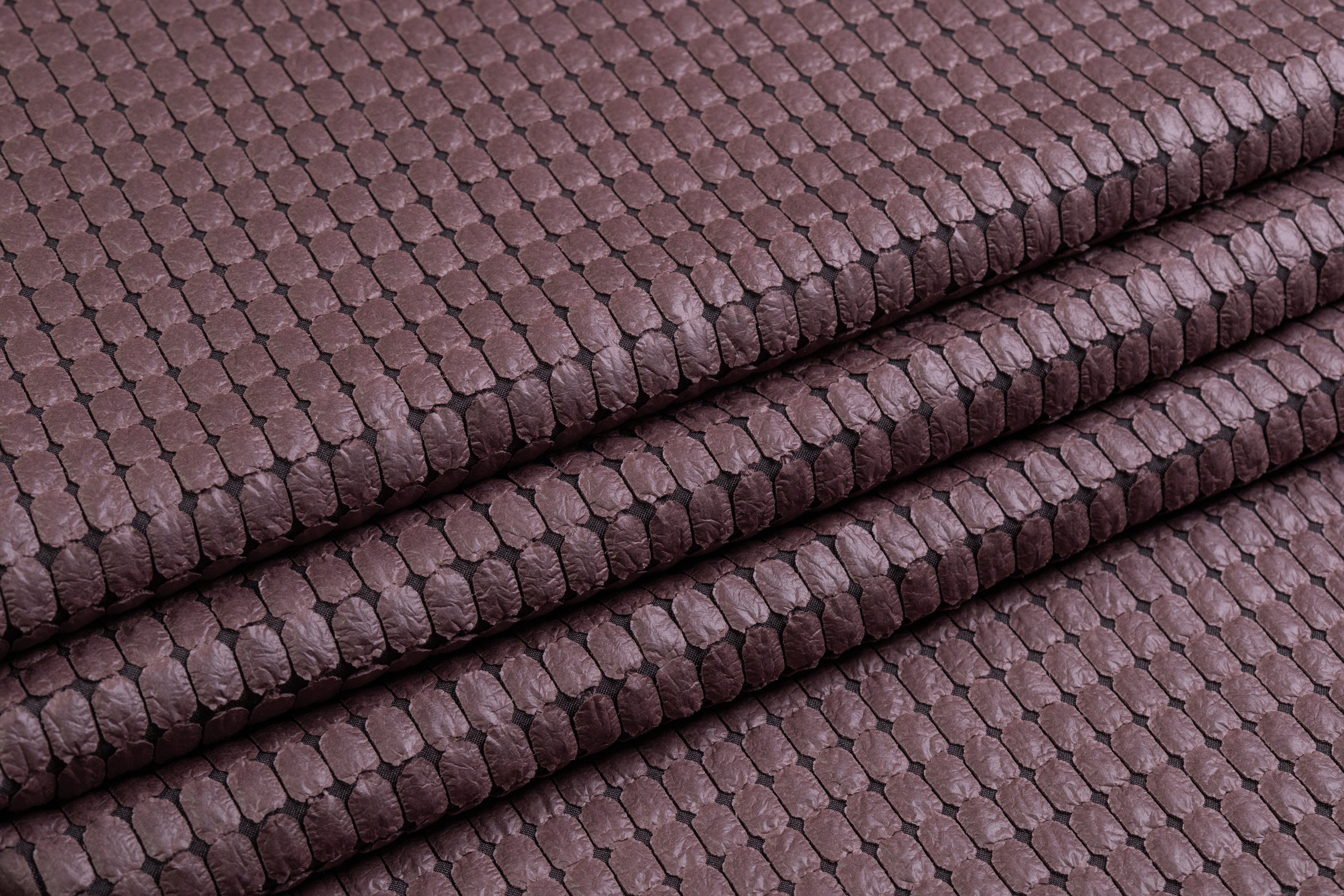 Italian Faux Leather - Muted Plum