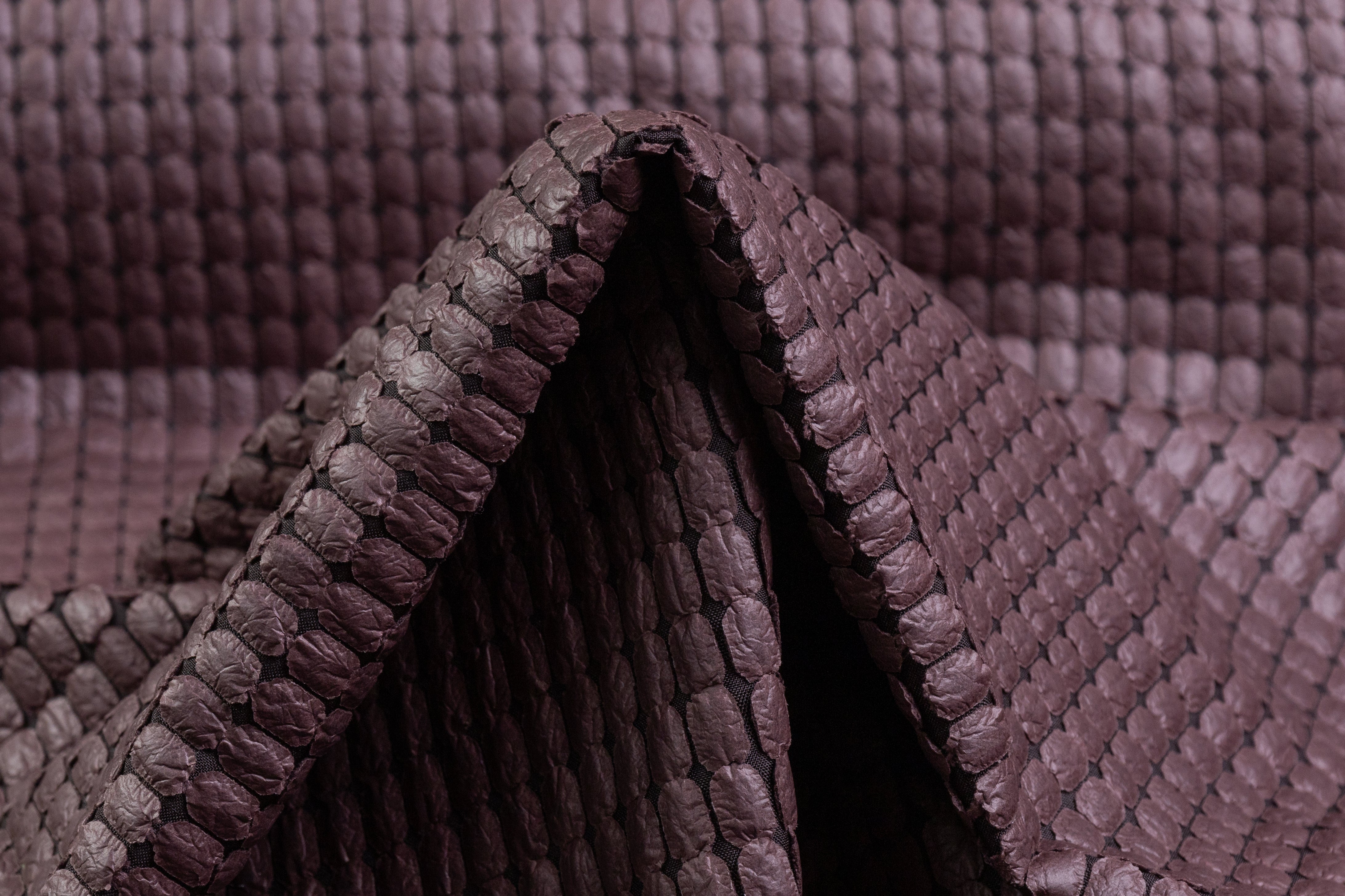 Italian Faux Leather - Muted Plum