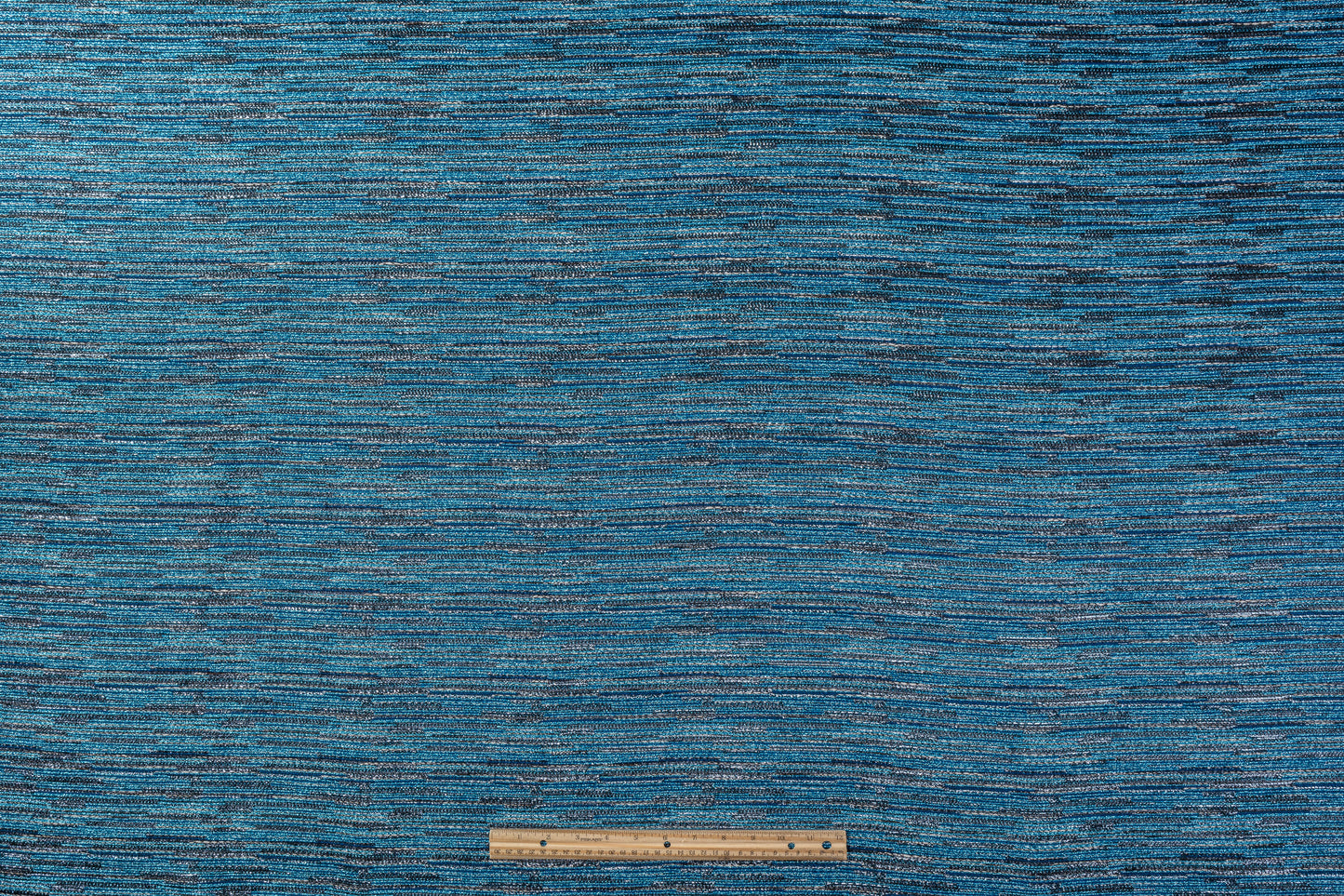 French Metallic Brocade - Blue
