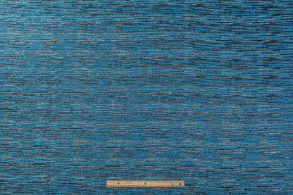 French Metallic Brocade - Blue