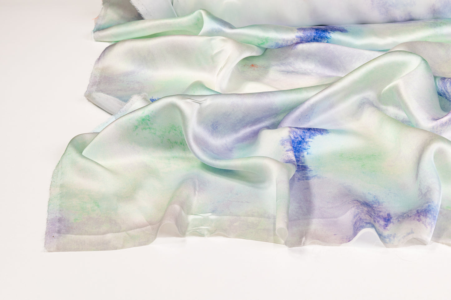 Tie-Dye Italian Silk Charmeuse - Multicolor