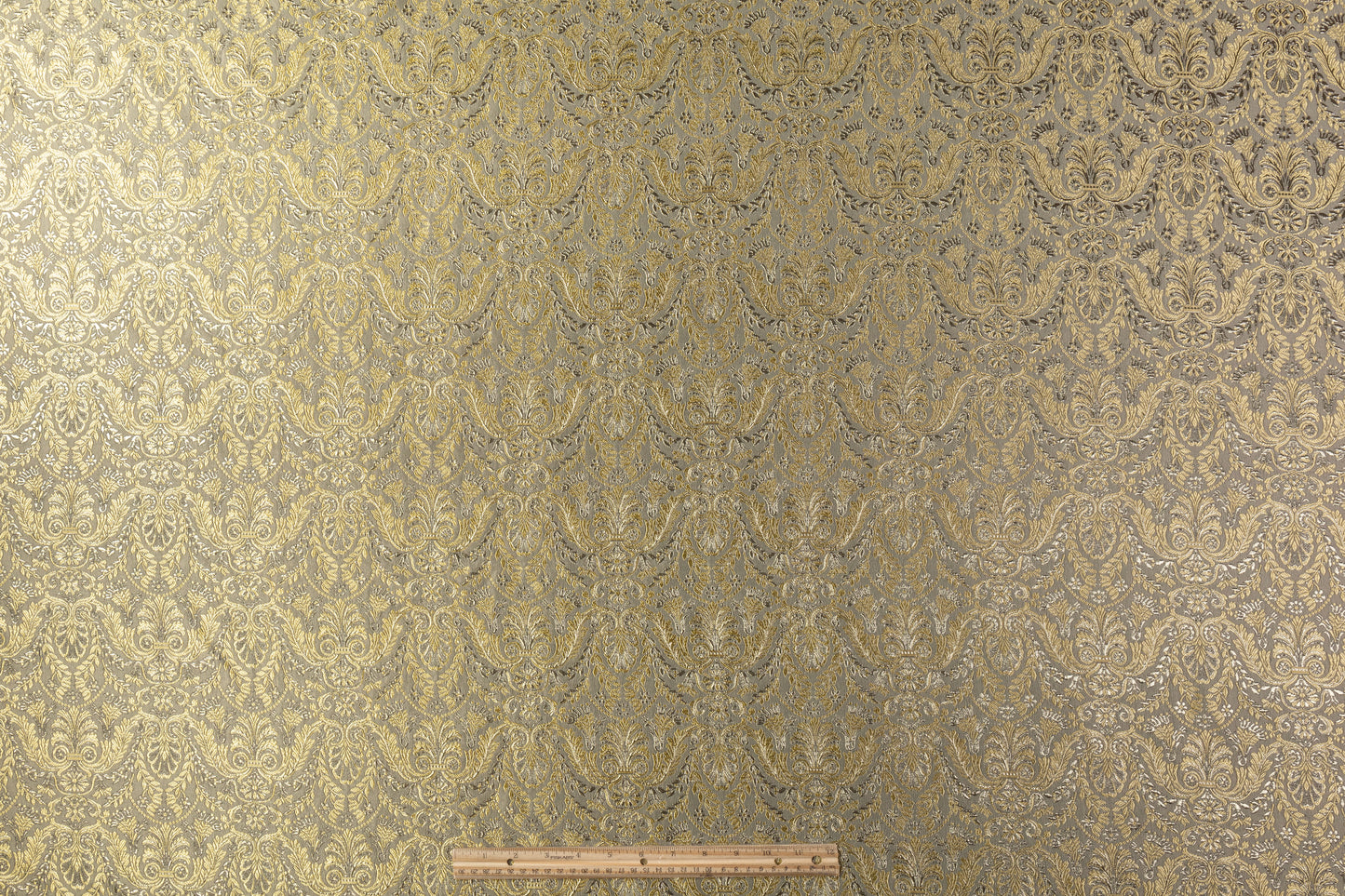 Metallic Damask Brocade - Gold