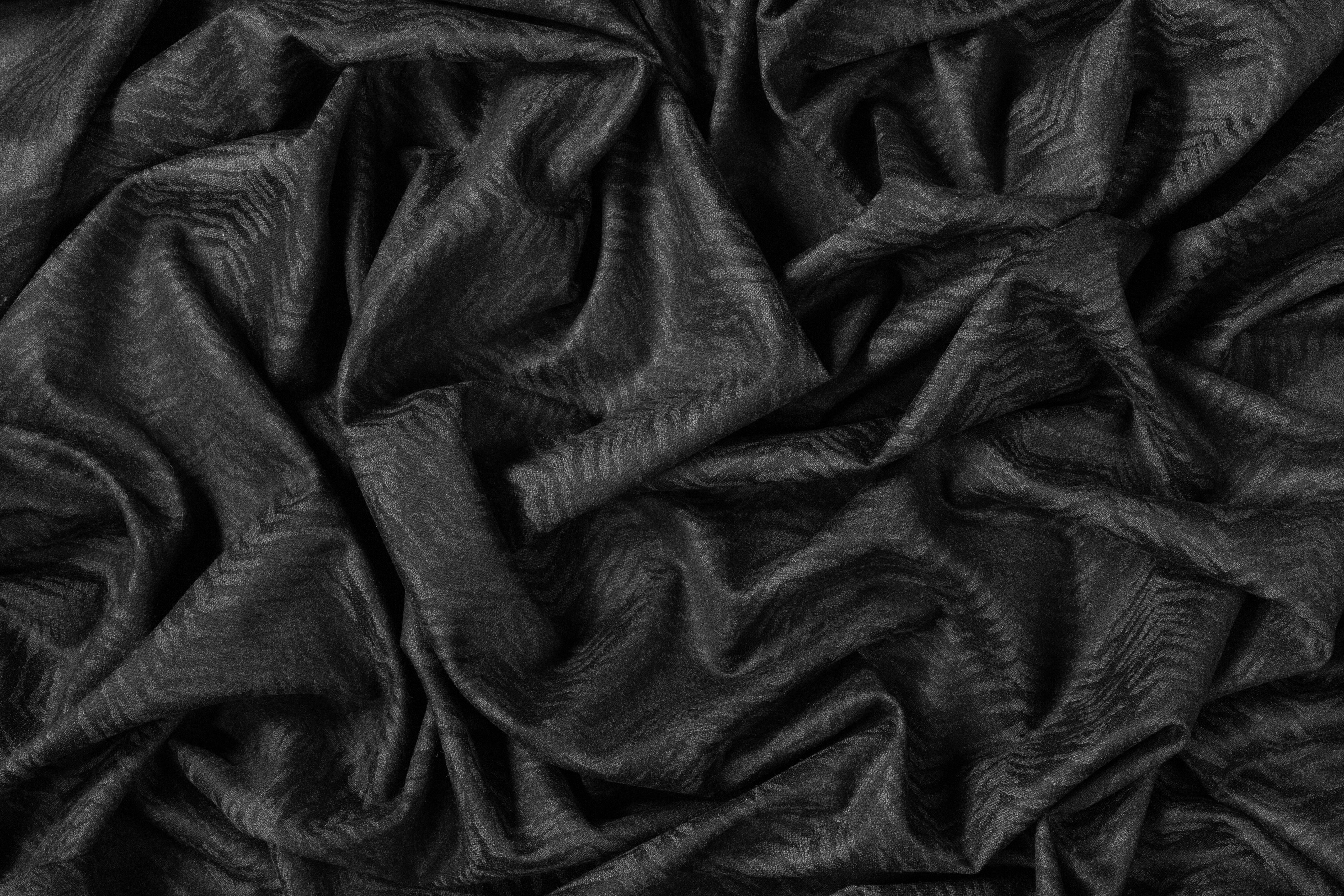 Italian Wool Jacquard Suiting - Charcoal Gray