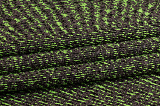 Metallic Brocade - Green and Gray