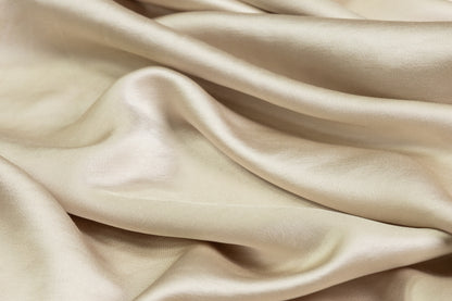 Heavy Viscose Acetate Charmeuse - Champagne Gold