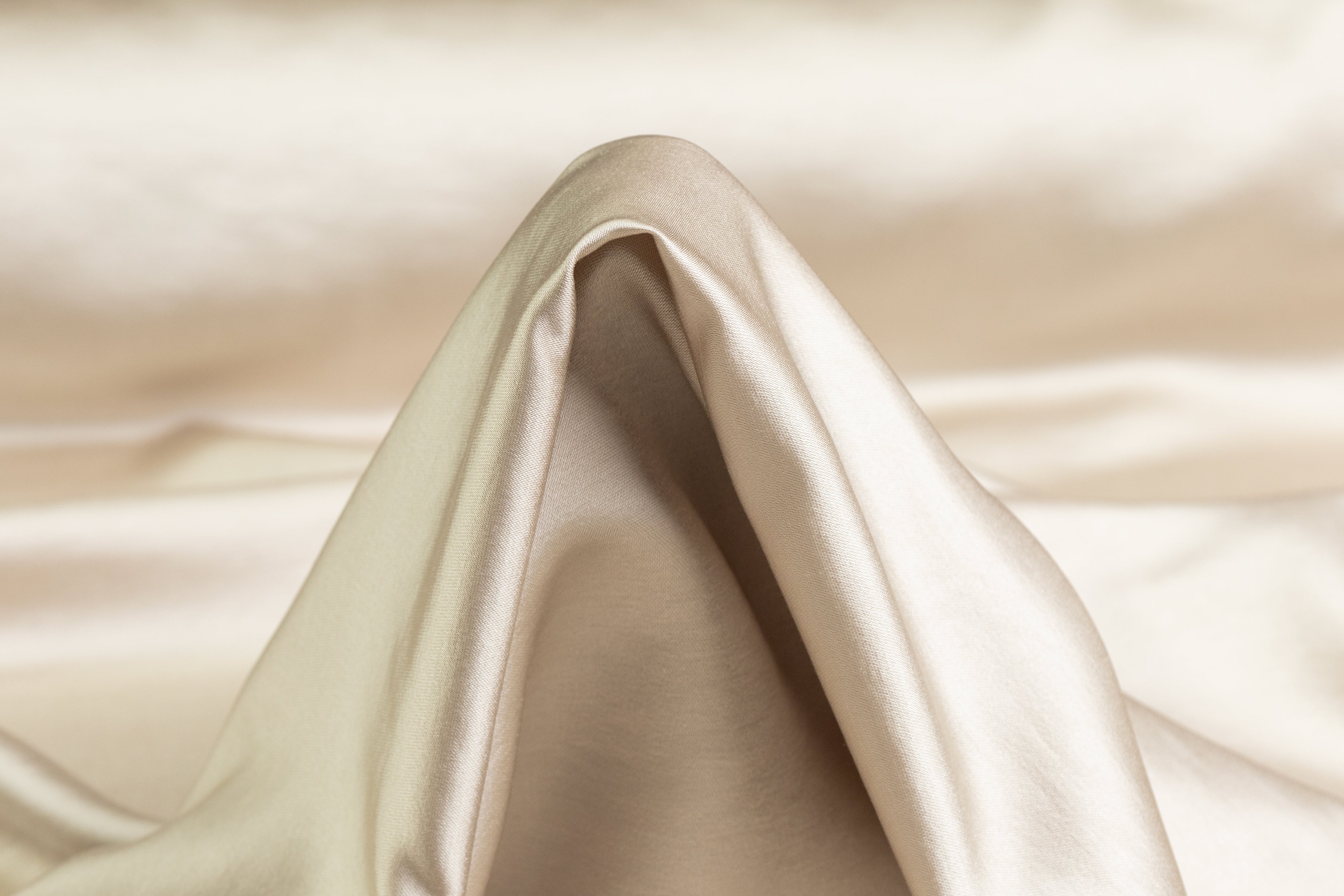 Heavy Viscose Acetate Charmeuse - Champagne Gold