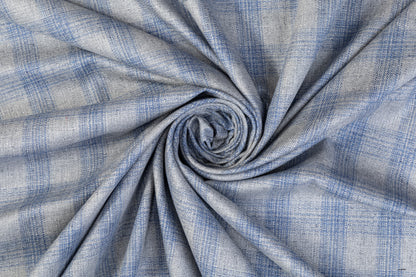 Loro Piana - Italian Silk and Wool Suiting - Blue Gray