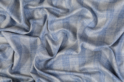 Loro Piana - Italian Silk and Wool Suiting - Blue Gray
