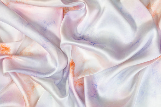 Tie-Dye Italian Silk Charmeuse - Multicolor