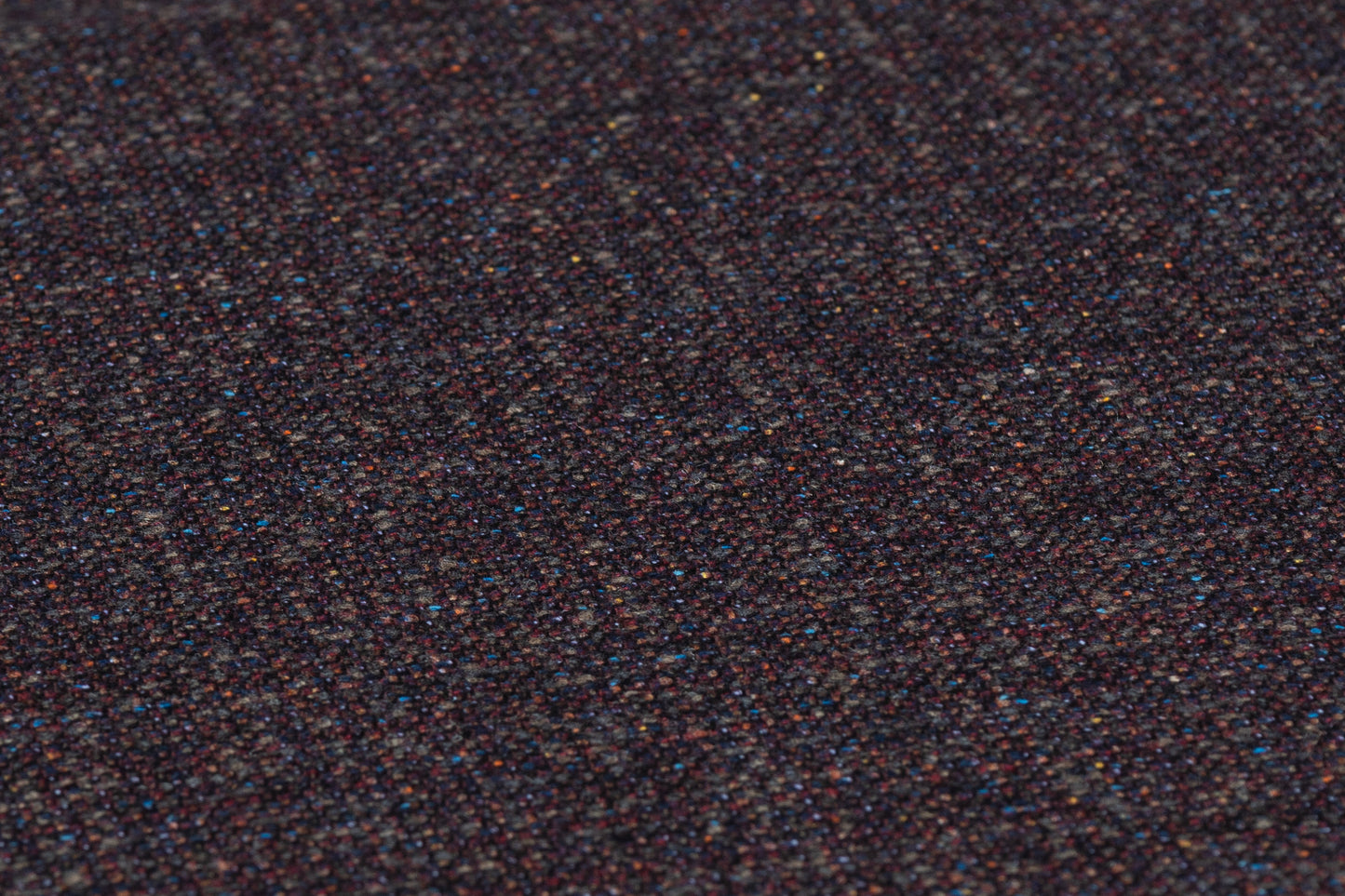 Italian Wool Speckle Tweed - Burgundy