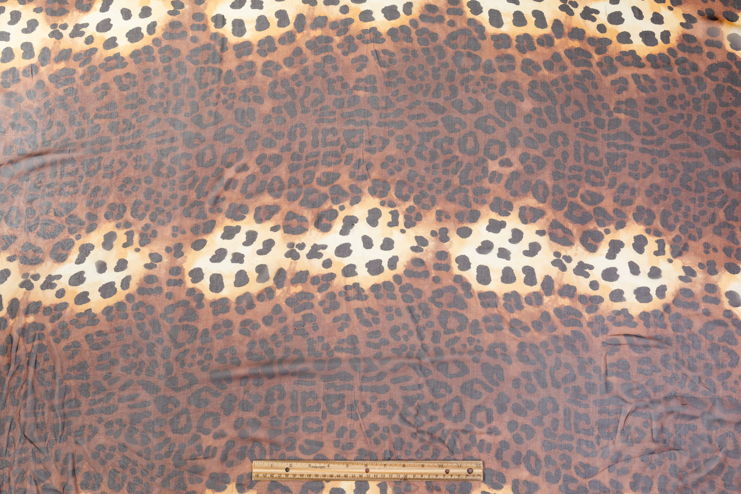 Cheetah Print Silk Chiffon - Brown