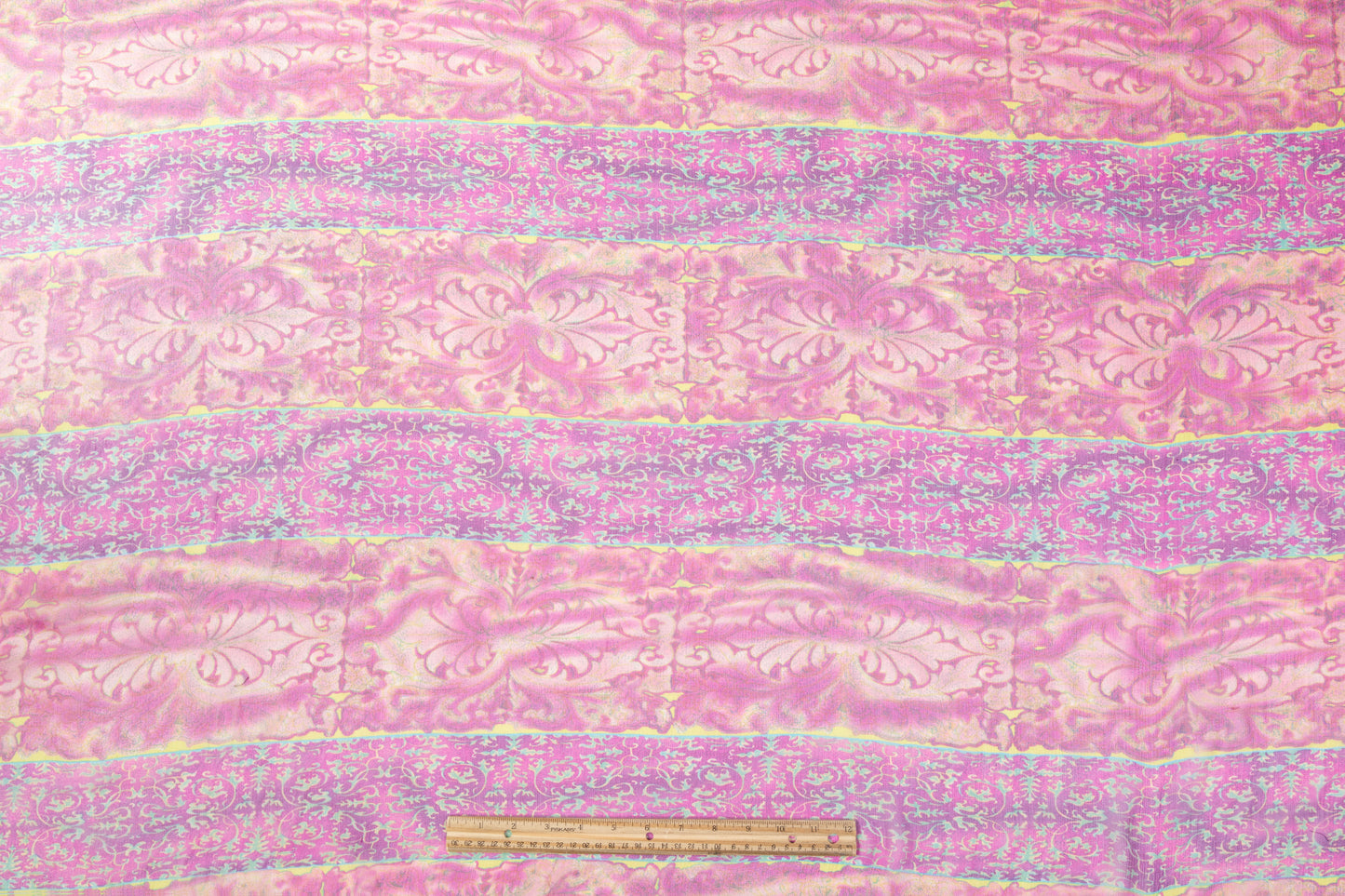 Printed Italian Silk Chiffon - Pink