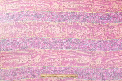 Printed Italian Silk Chiffon - Pink