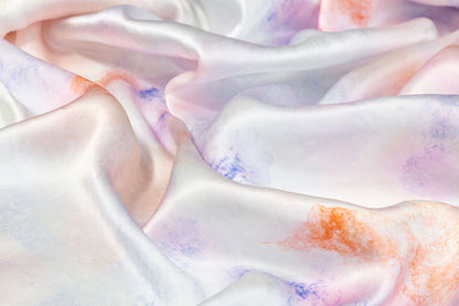 Tie-Dye Italian Silk Charmeuse - Multicolor