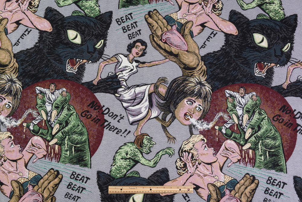 Pulp Horror Italian Tapestry Style Brocade