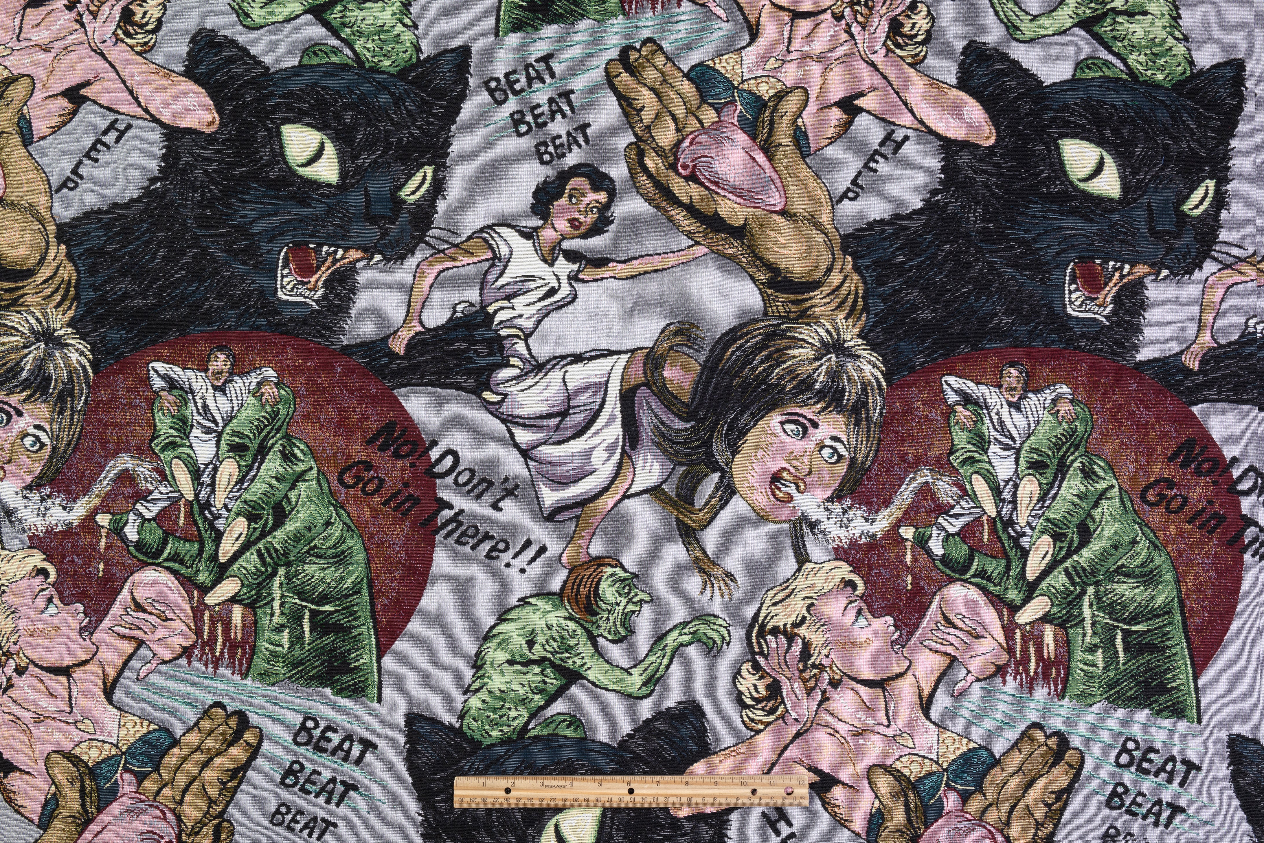 Pulp Horror Italian Tapestry Style Brocade
