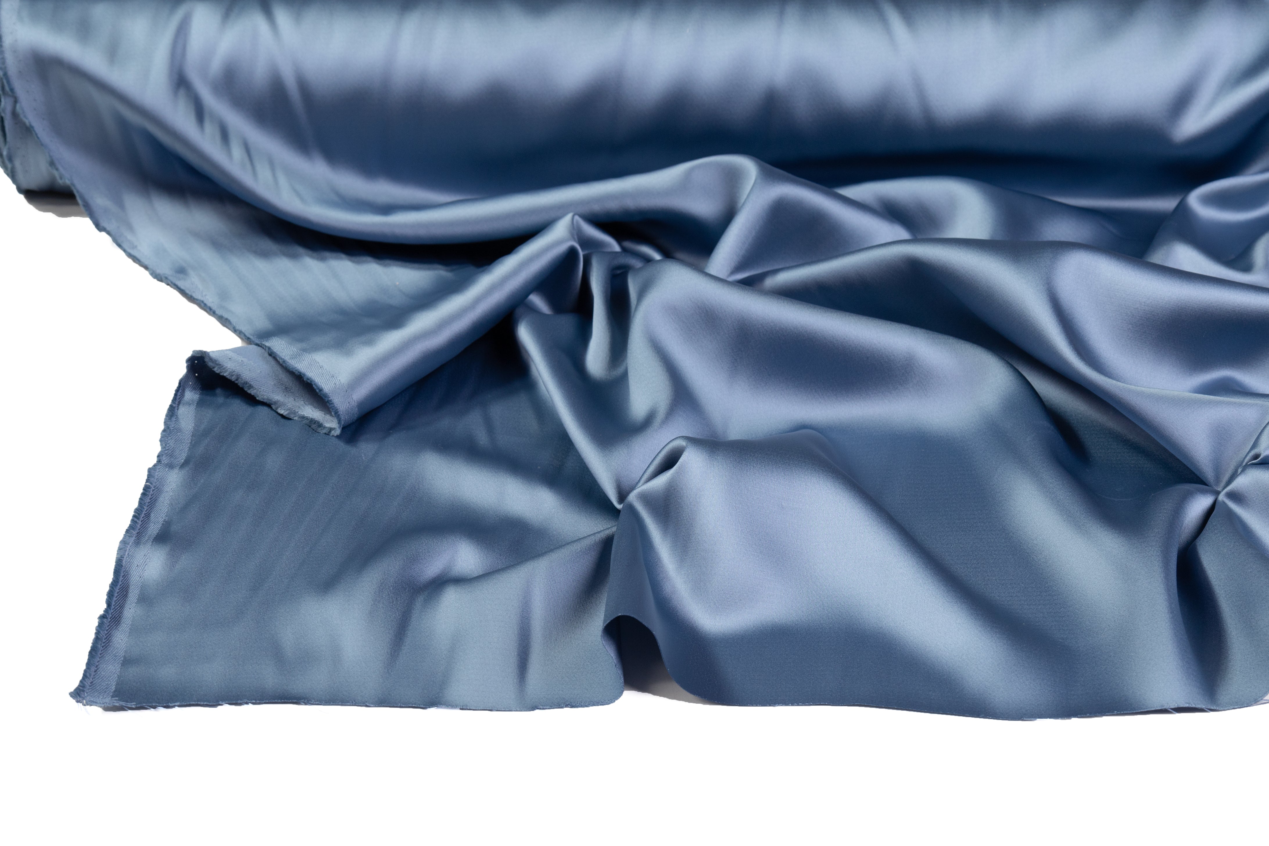 Luxe Italian Satin - Dusty Blue