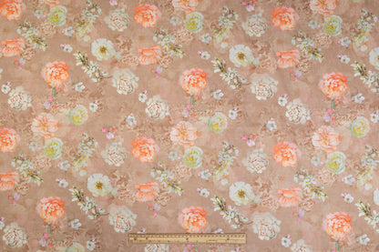 Floral Cotton Voile - Dusty Mauve
