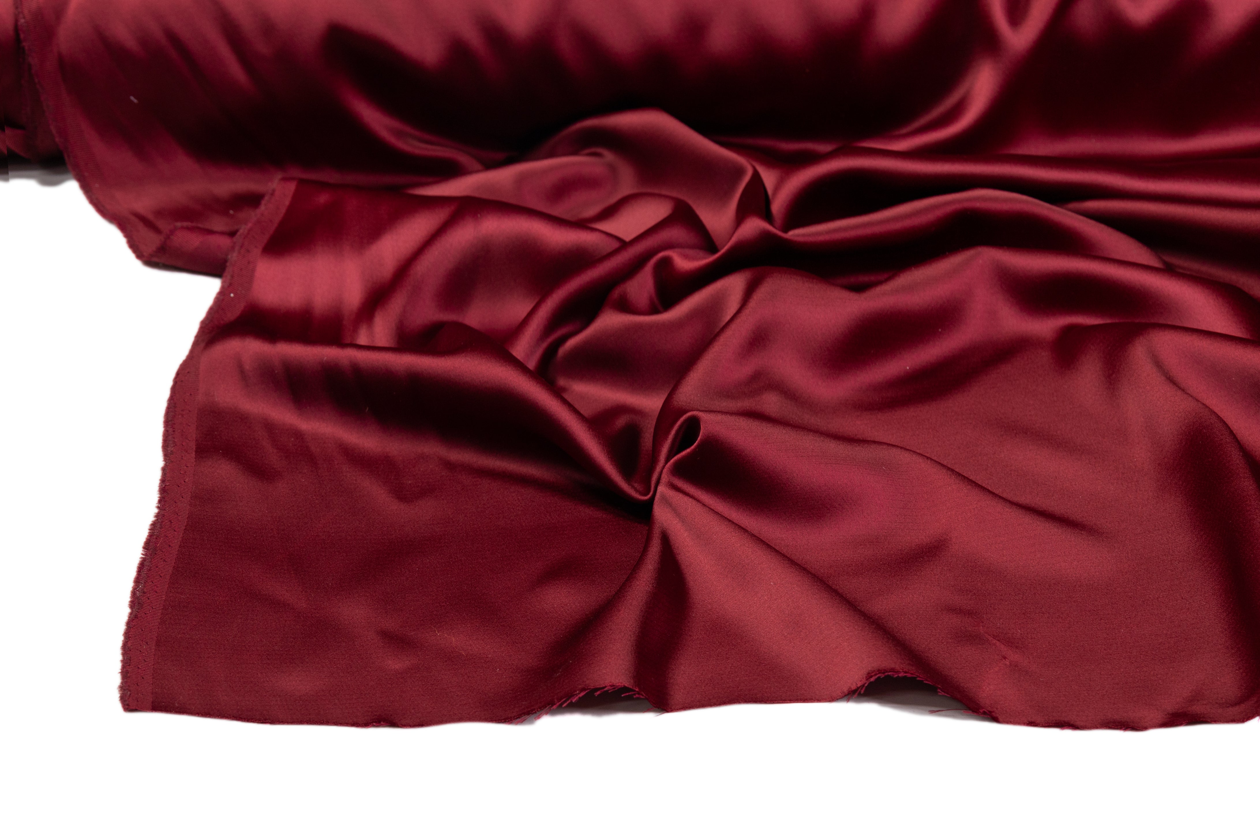 Luxe Italian Satin - Burgundy