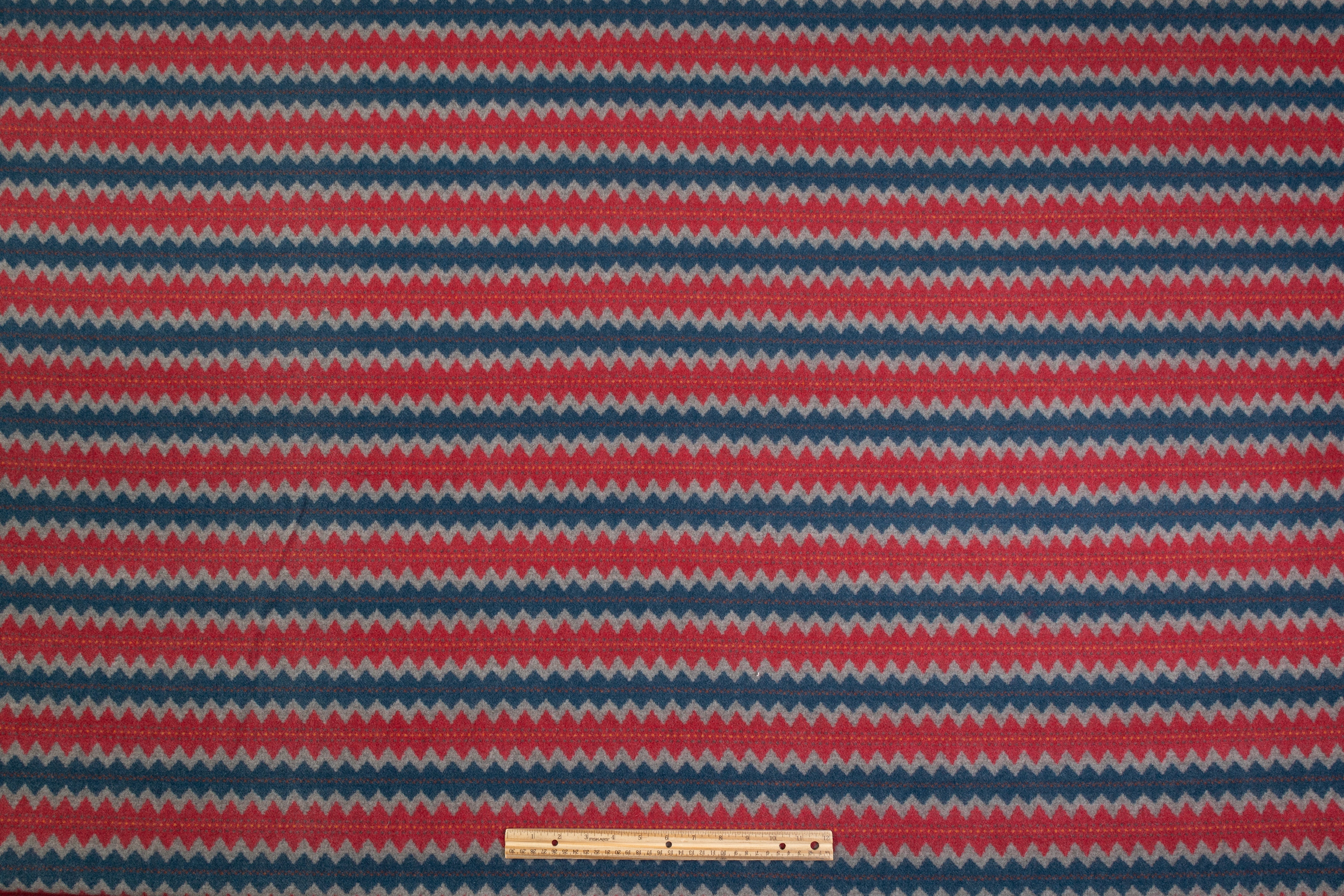 Loro Piana - Italian Pure Cashmere Coating - Blue / Gray / Red