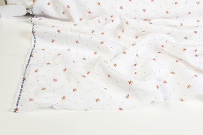 Ditsy Floral Linen - White