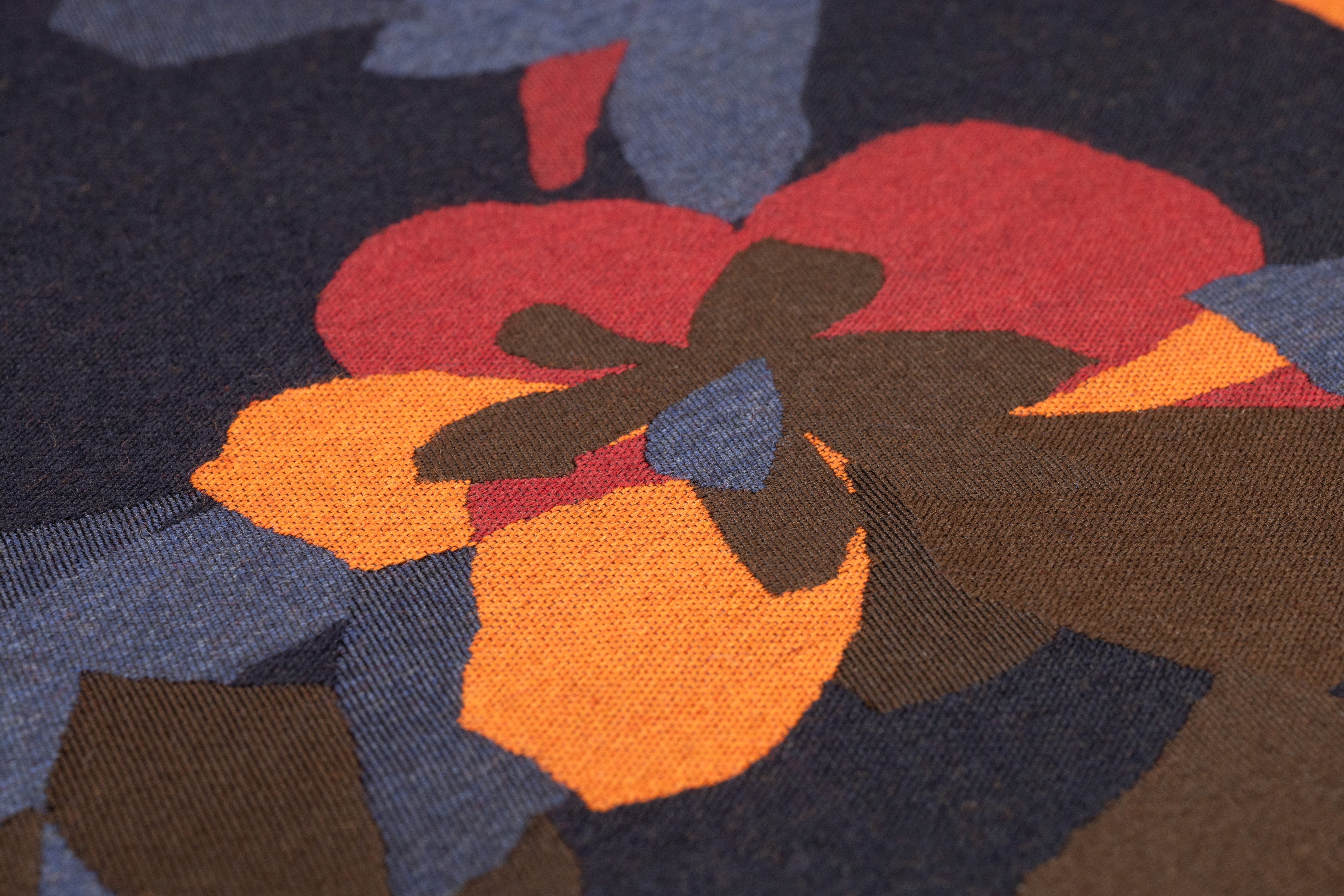 Loro Piana - Floral Silk and Wool Brocade - Blue / Brown / Red / Orange