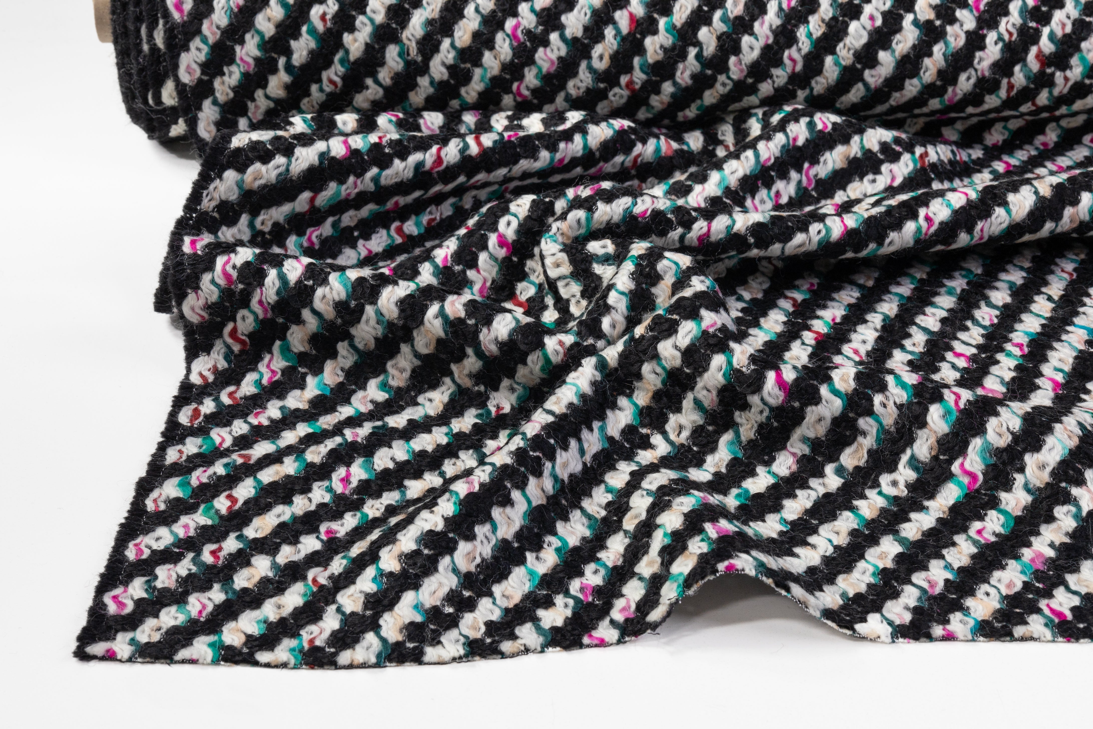 Pucci - Italian Wool Alpaca Mohair Tweed Coating - Multicolor