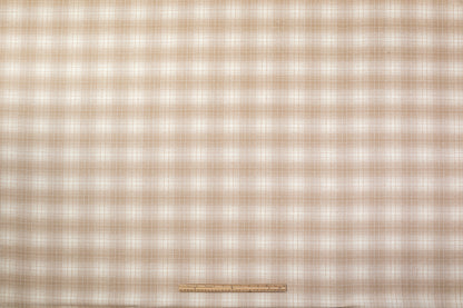 Agnona - Checked Italian Wool Angora Suiting - Beige