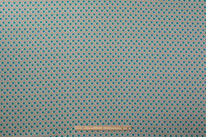 Max Mara - Textured Cotton Print - Teal / Brown / White