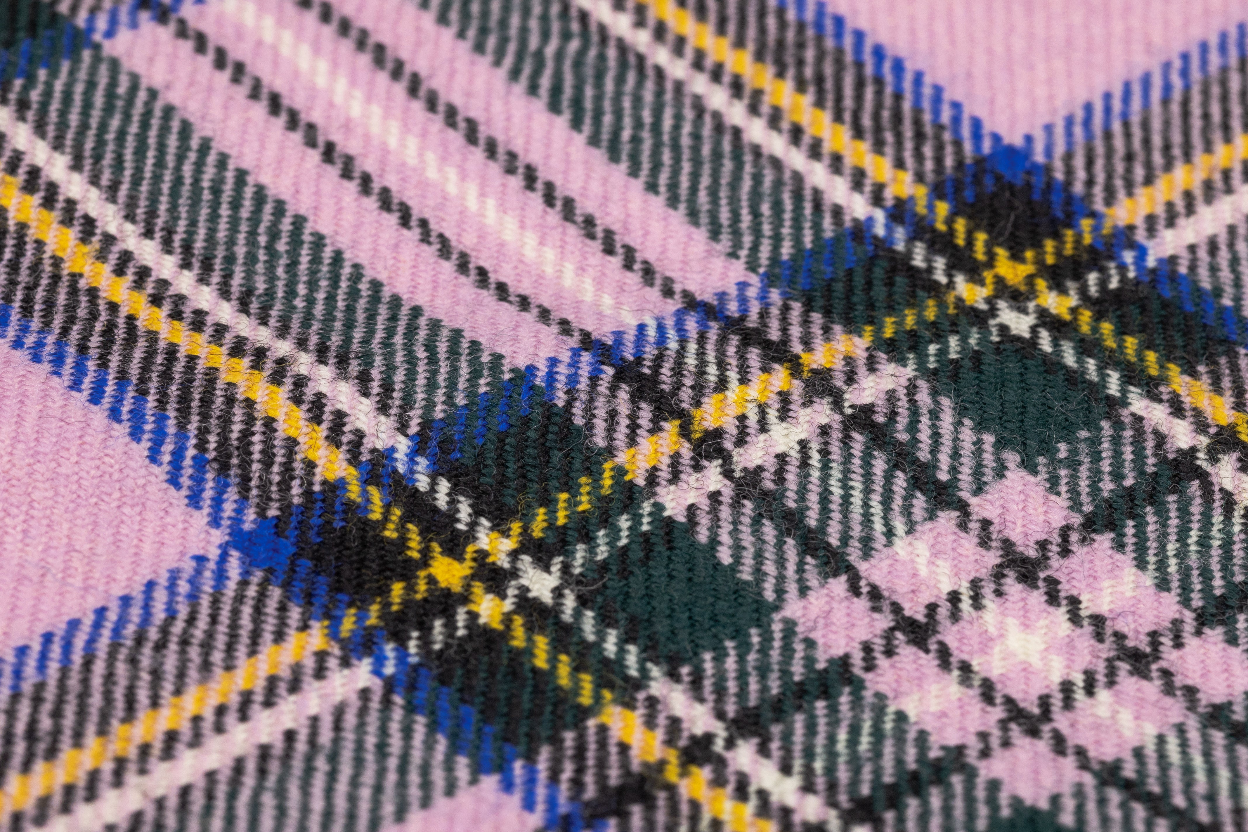 Tartan Italian Wool Suiting - Pink / Green / Blue / Yellow