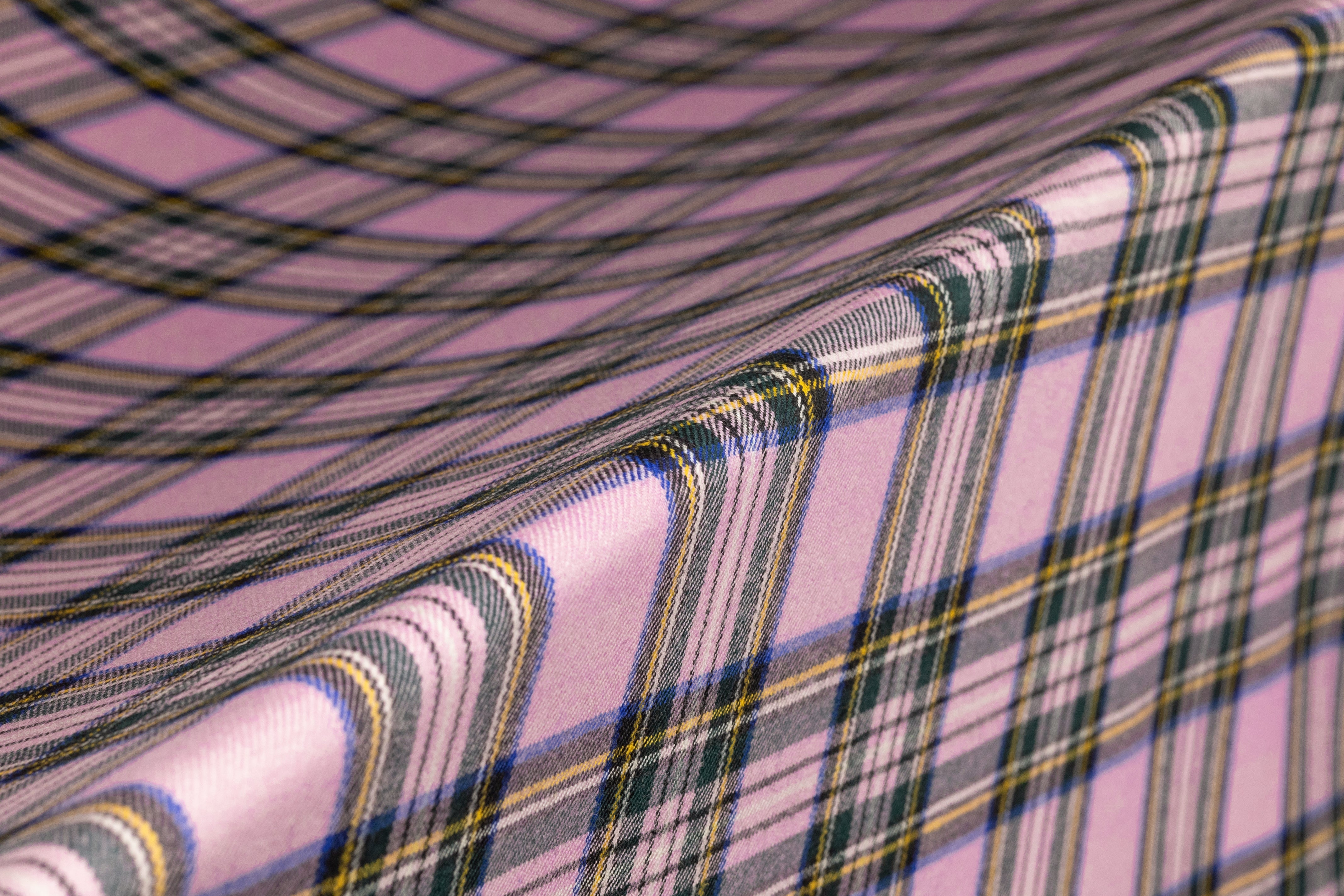 Tartan Italian Wool Suiting - Pink / Green / Blue / Yellow