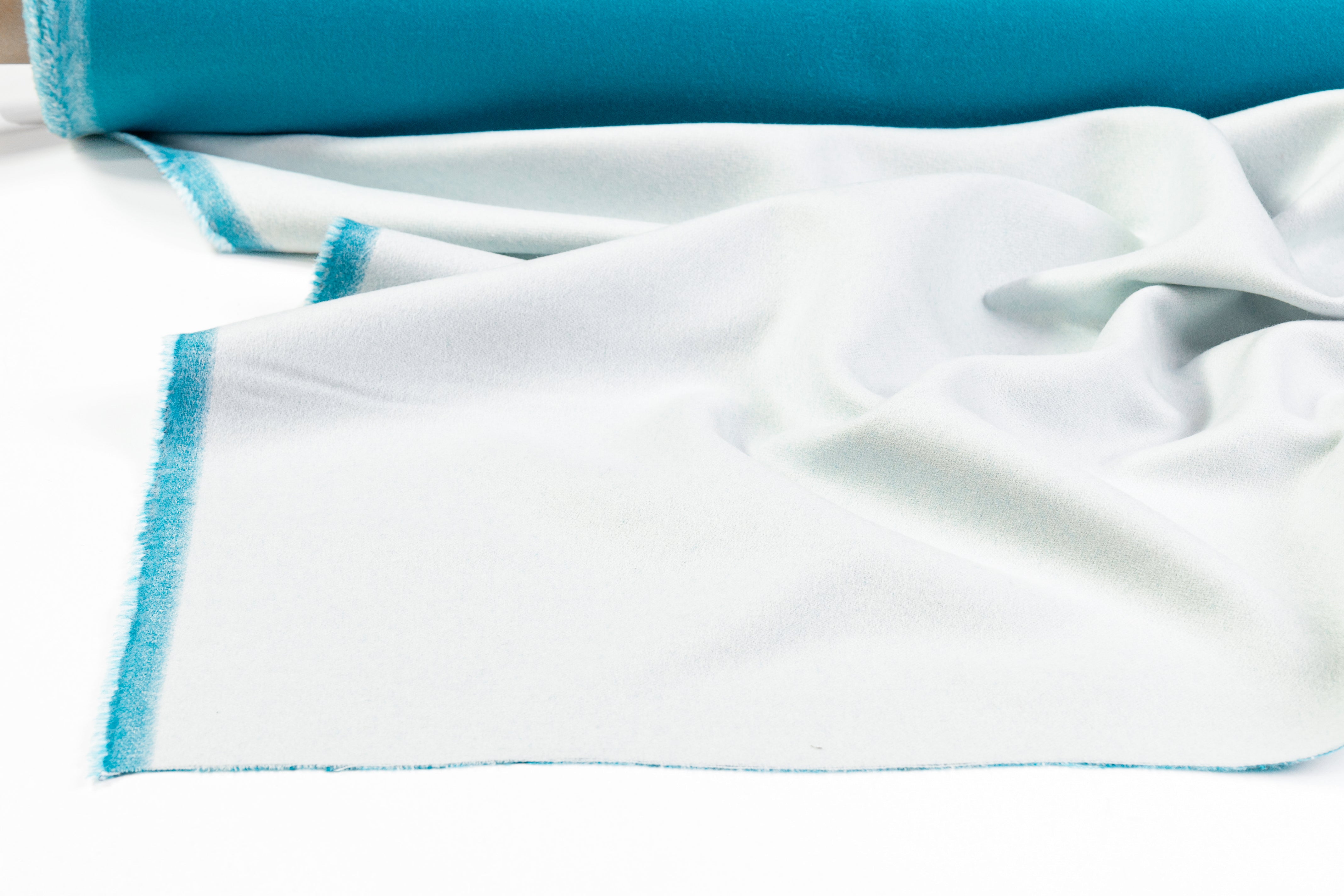 Loro Piana - Double Faced Italian Cashmere Coating - Lagoon Blue / Icy Blue